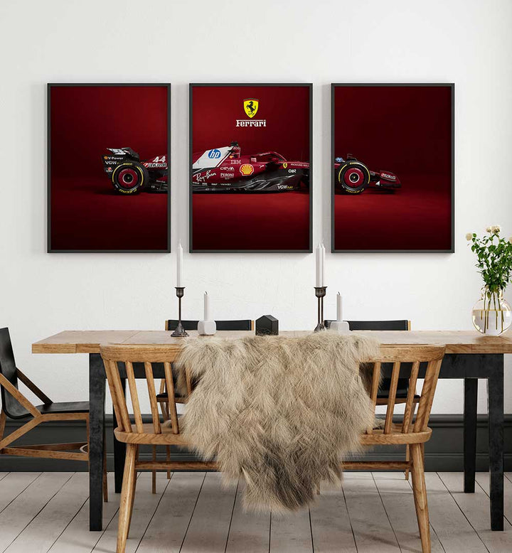 ICON OF SPEED , SET OF 3 PAINTINGS