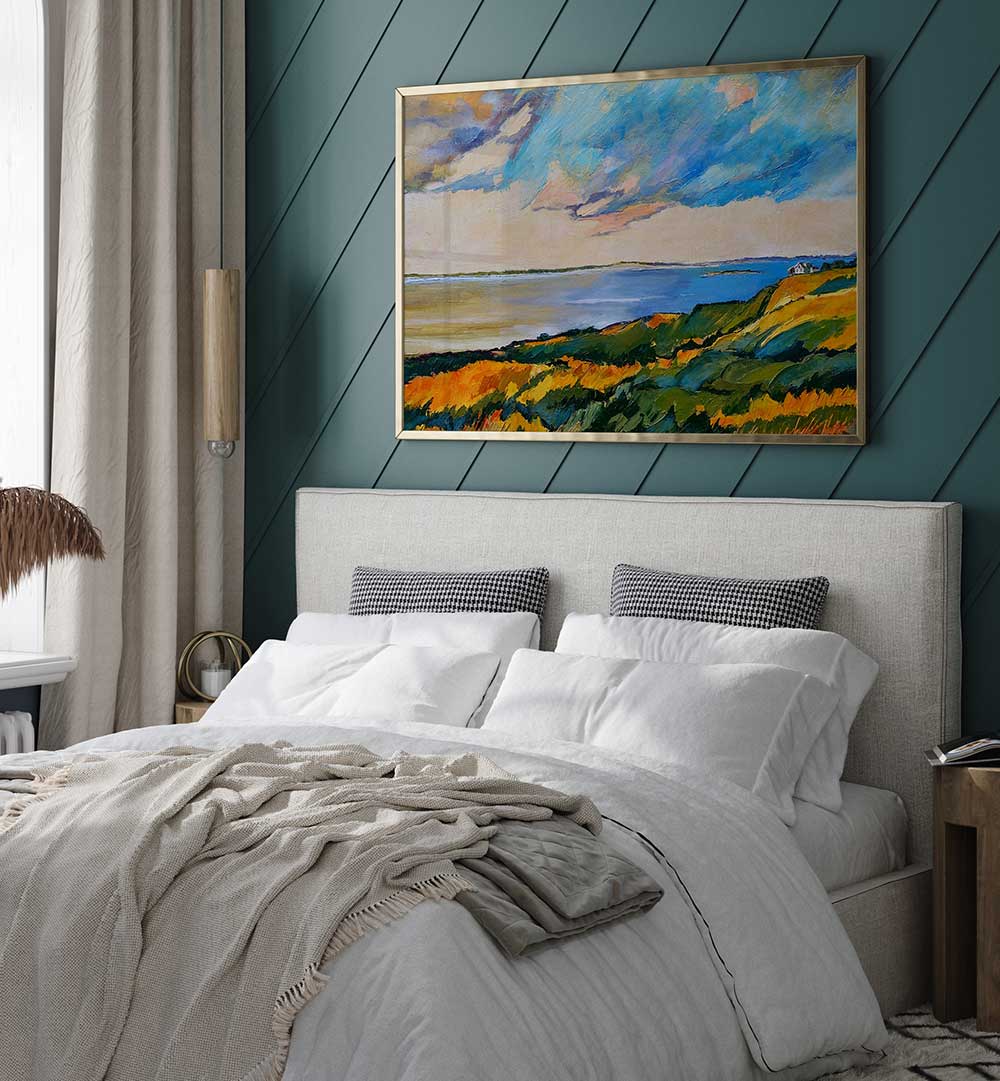 BAY IN CAPE COD , BEACH PAINTINGS