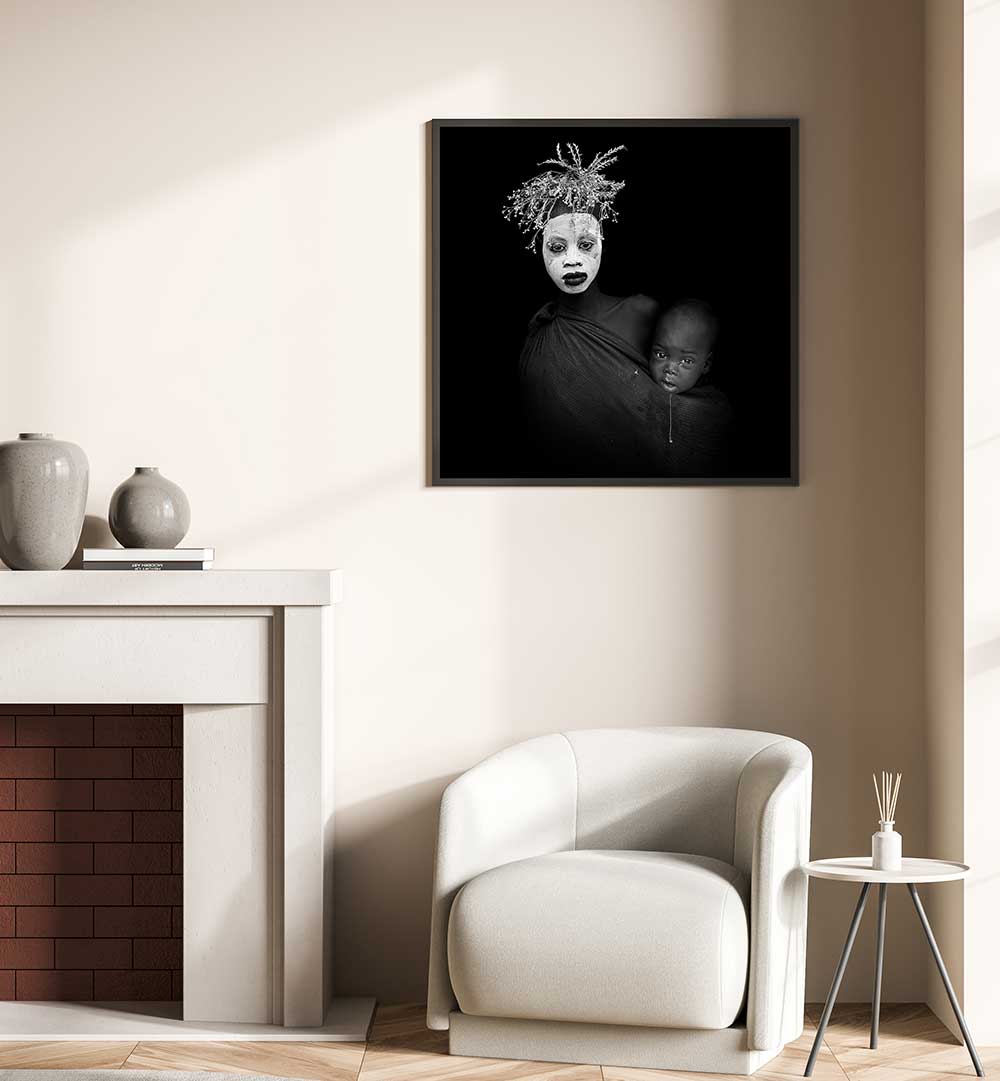 MOTHER WITH HER SON , PHOTOGRAPHY PRINTS