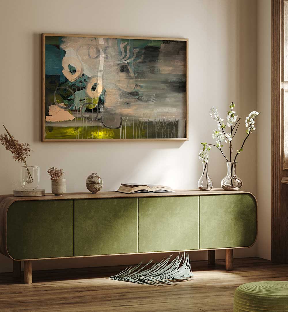 MISTBORNE REFLECTIONS , ABSTRACT PAINTINGS