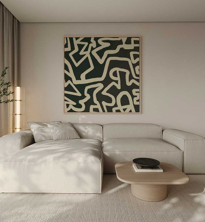 ABSTRACT LINE ART MAZE PATTERN , ABSTRACT PAINTINGS