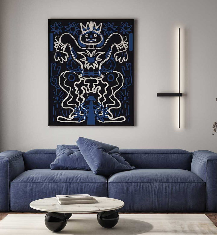 CHALK DRAWING COWBOY , COMIC POSTERS