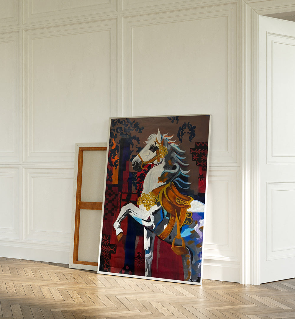 ABSTRACT HORSE   , HANDMADE ARTWORKS