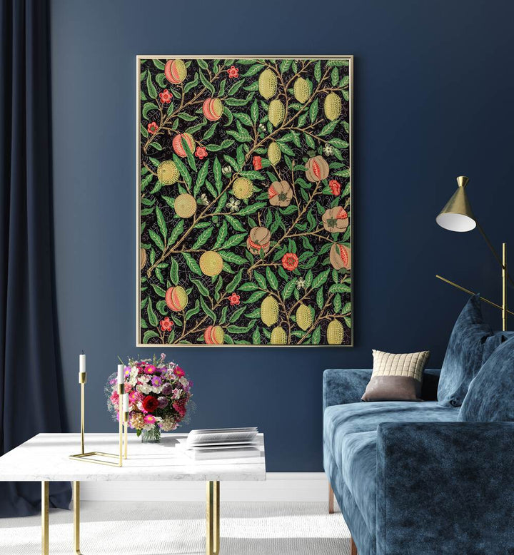 FRUIT PATTERN (1862) , WILLIAM MORRIS PAINTINGS , ARTWORKS BY WILLIAM MORRIS