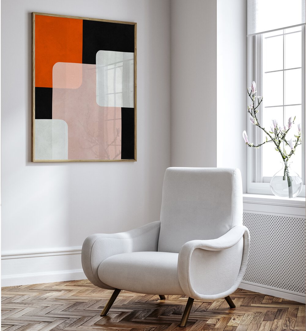 EXPRESSIONIST SHAPES VIII , GEOMETRIC ART PRINTS