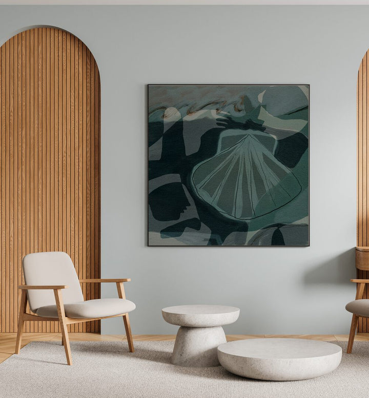 Abstract design featuring the AWAKENING IV, BEACH PAINTINGS, enhancing modern interior aesthetics.