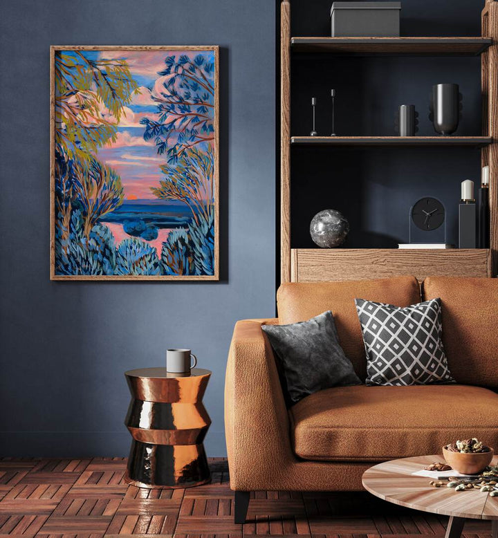 Eleanor Baker's BLUE TEXAS HILL COUNTRY, LANDSCAPE PAINTINGS bring vibrant Texas vistas into your home decor.