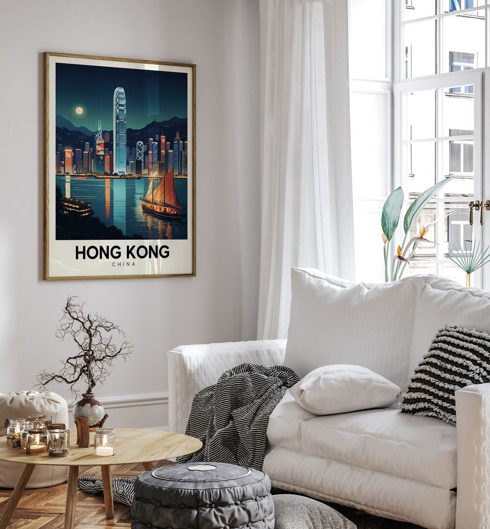 HONG KONG HORIZONS , TRAVEL POSTERS