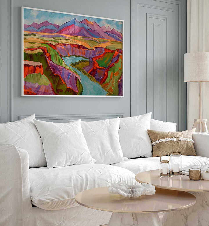 COLORFUL SUNSET , LANDSCAPE PAINTINGS