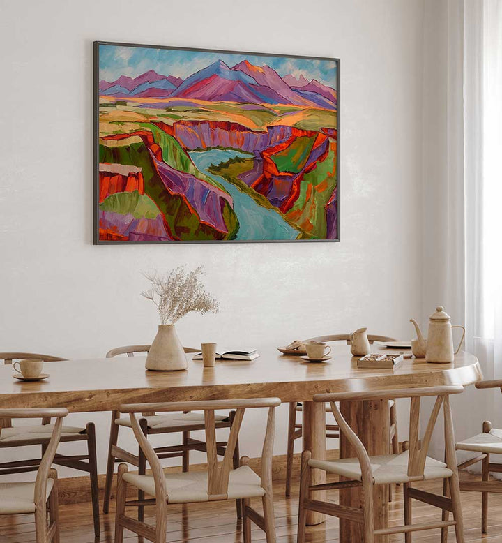 COLORFUL SUNSET , LANDSCAPE PAINTINGS