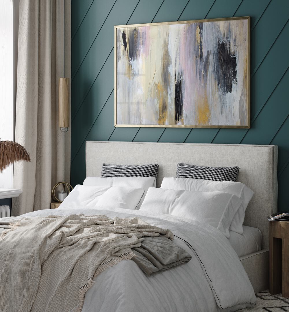 Elevate your space with POISED, ABSTRACT PAINTINGS, featuring soft hues and striking textures for modern decor.
