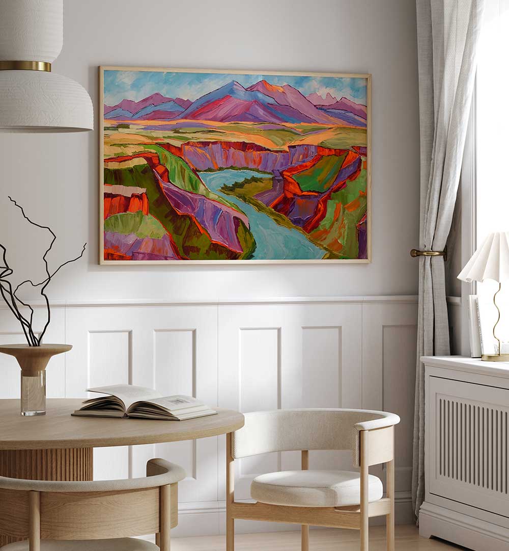 COLORFUL SUNSET , LANDSCAPE PAINTINGS