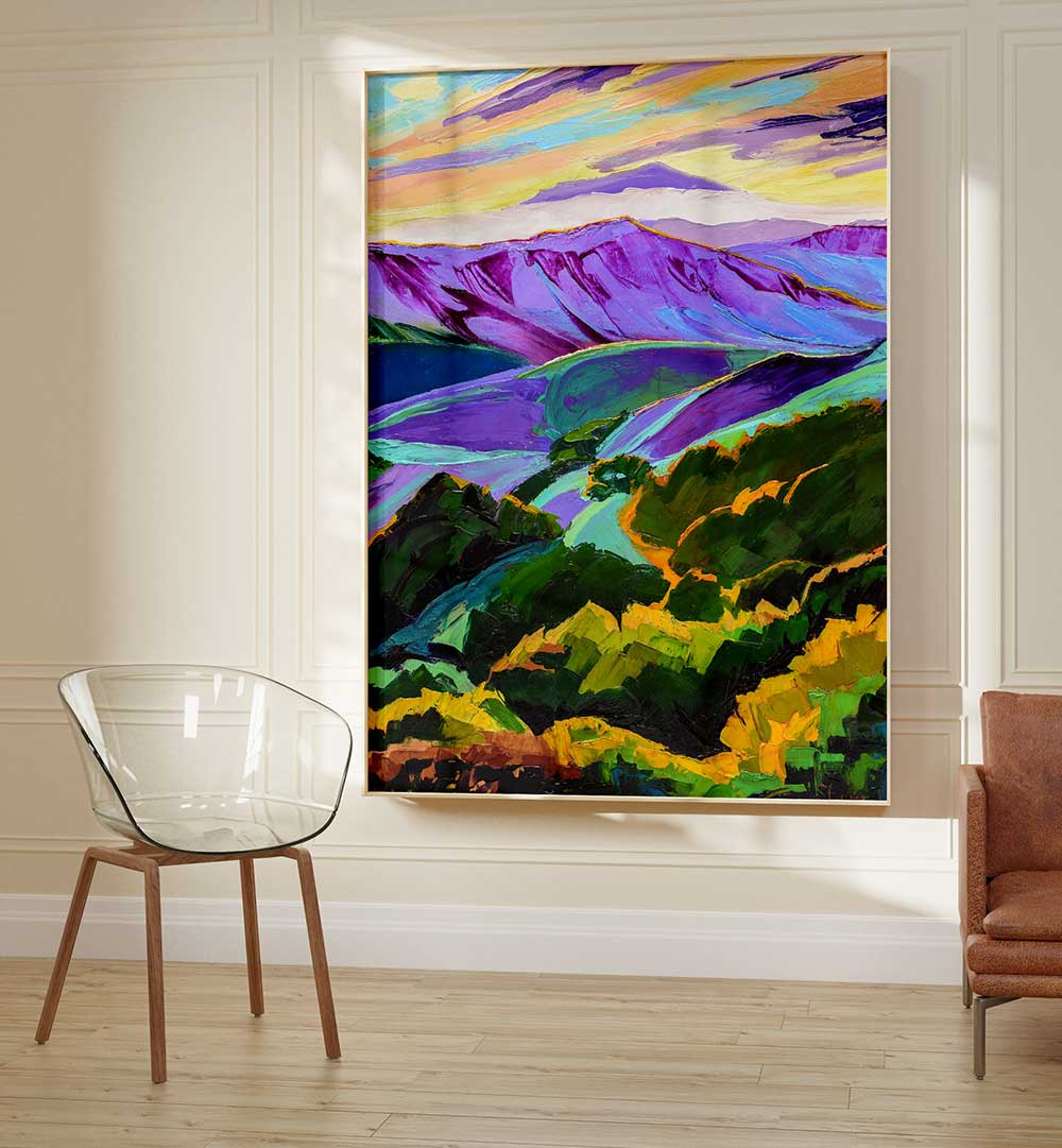 PURPLE MOUNTANS MAJESTY , LANDSCAPE PAINTINGS