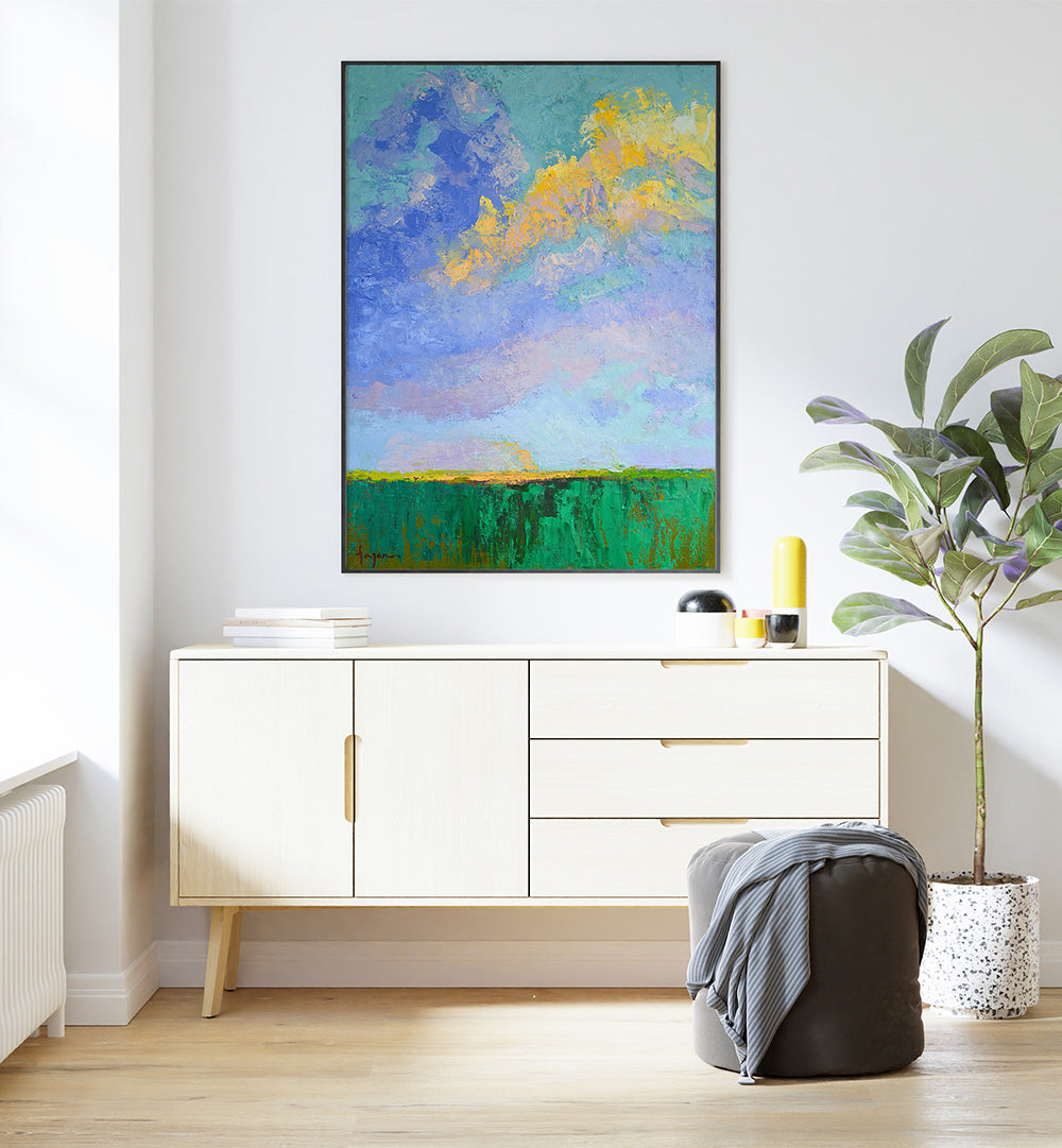 SUNSET WHISPERS , ABSTRACT PAINTINGS