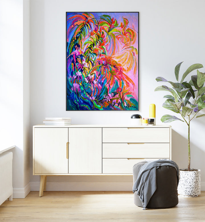 RADIANT FLORAL BALLET , ABSTRACT PAINTINGS