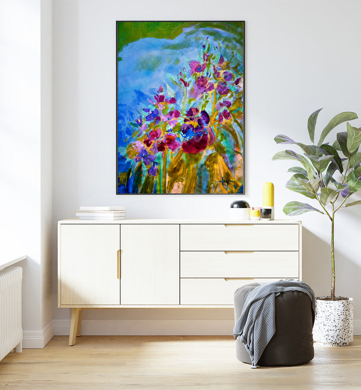 VIVID COLORS AND DELICATE PETALS III  , ABSTRACT PAINTINGS