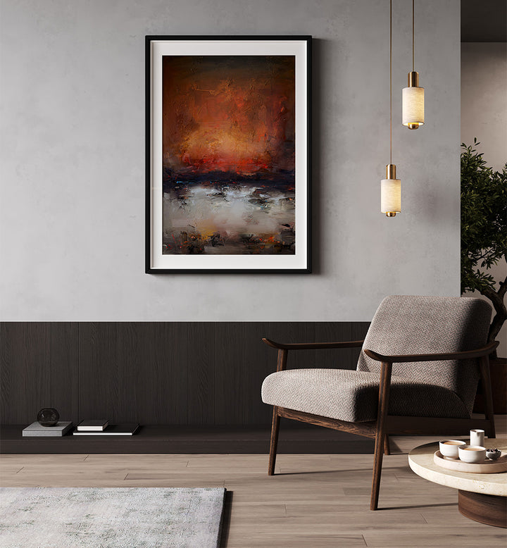 MINIMALIST SUNSET, ABSTRACT PAINTINGS
