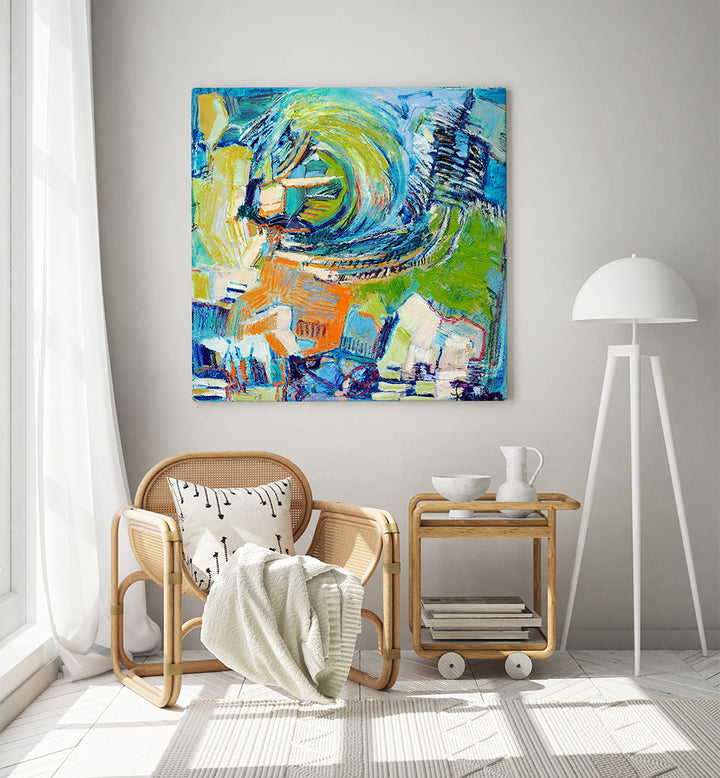 SWIRLING PATTERNS , ABSTRACT PAINTING