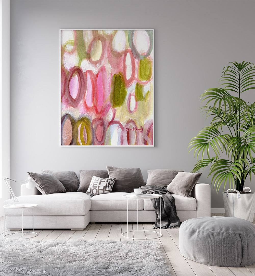 ABSTRACT WITH OVALS, ABSTRACT PAINTINGS