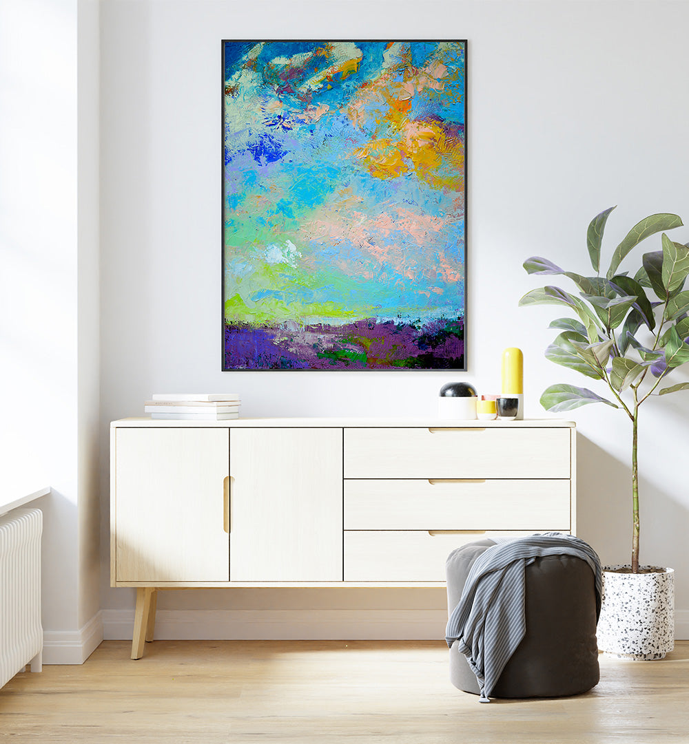 VIVID SKY LANDSCAPE  , ABSTRACT PAINTINGS