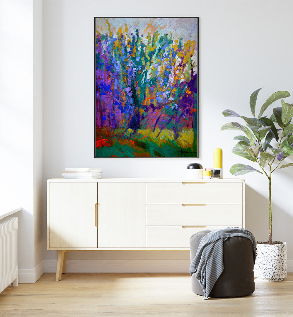 VIBRANT BLOSSOMS , ABSTRACT PAINTINGS