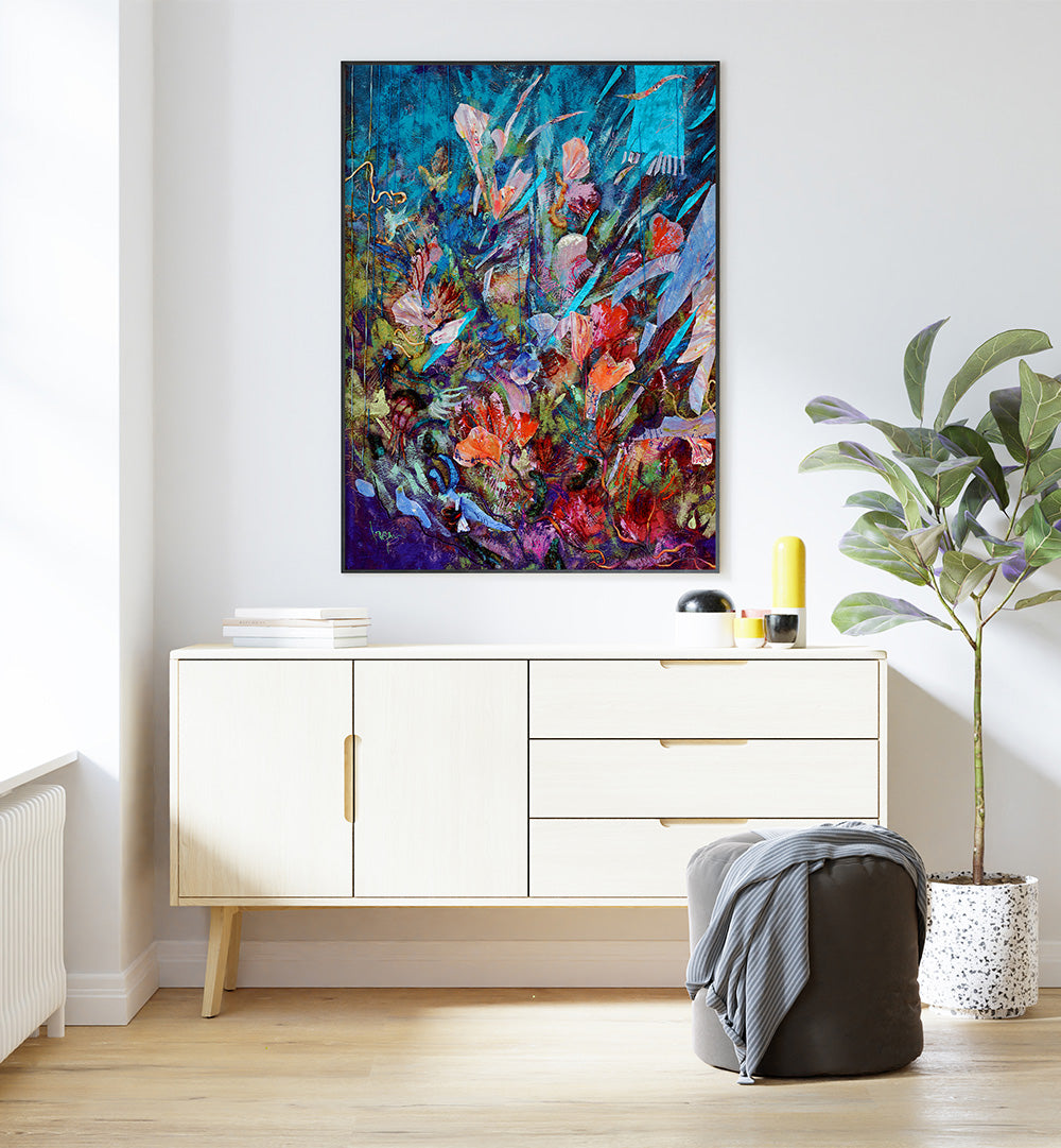 BURST OF BLOOMING LIGHT I  , ABSTRACT PAINTINGS