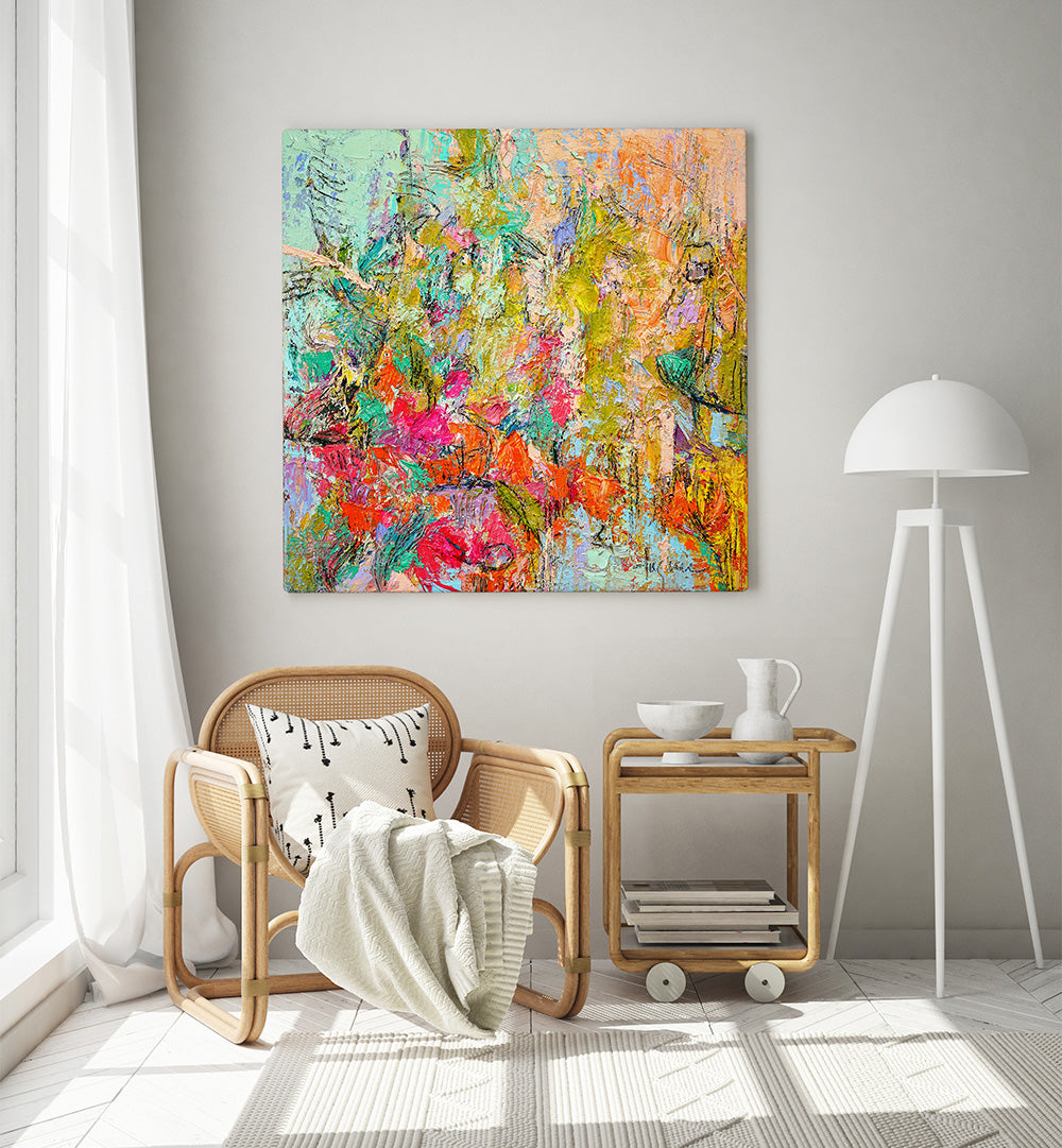 EXPRESSIONIST COLORFUL ABSTRACT V , ABSTRACT PAINTINGS