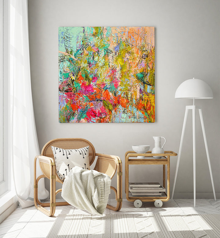 EXPRESSIONIST COLORFUL ABSTRACT V , ABSTRACT PAINTINGS