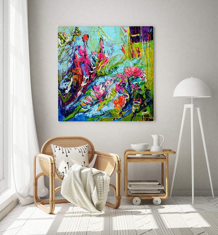 BOTANIC RADIANCE V , ABSTRACT PAINTINGS