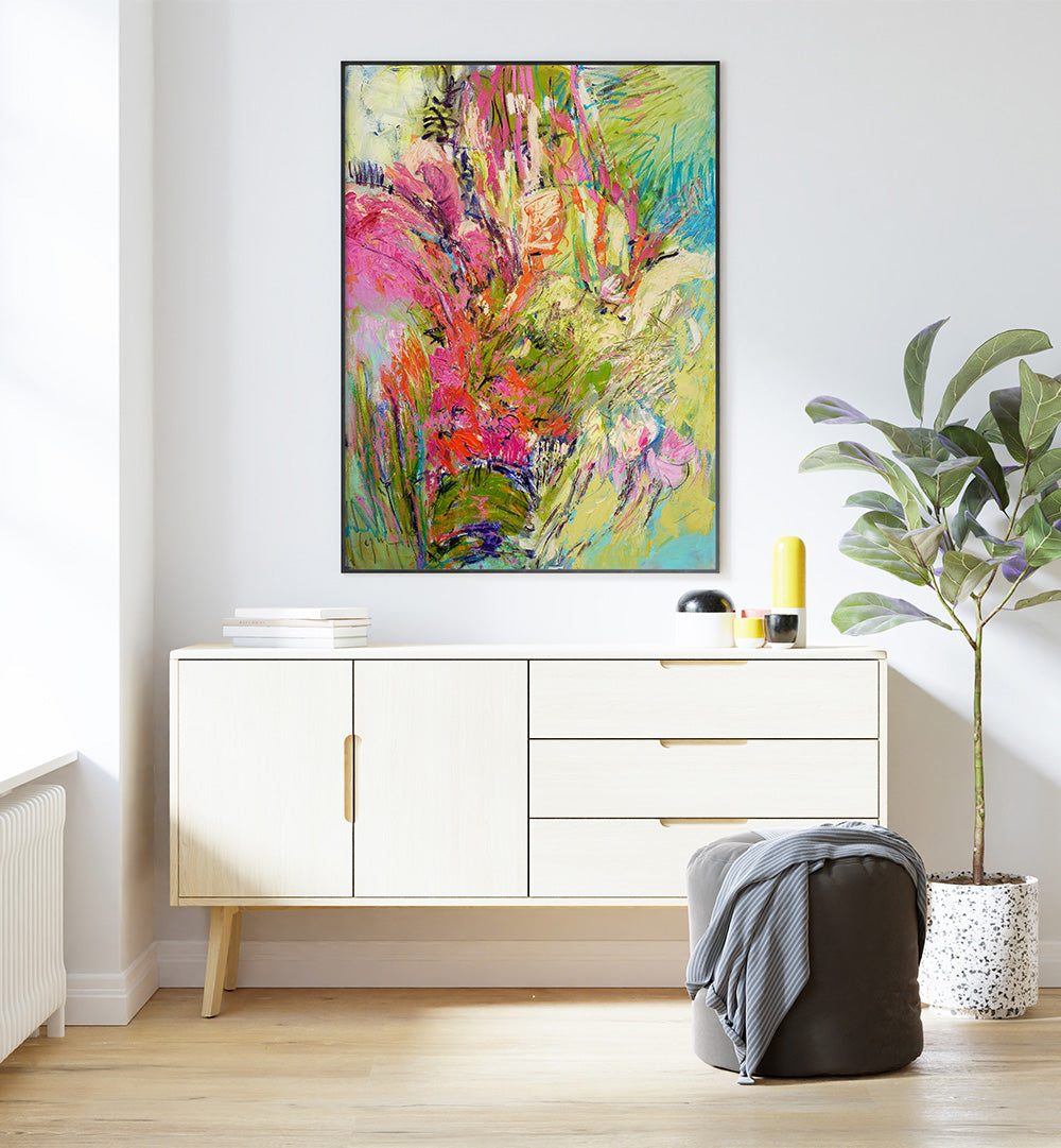 EXPRESSIONIST COLORFUL ABSTRACT IV , ABSTRACT PAINTINGS