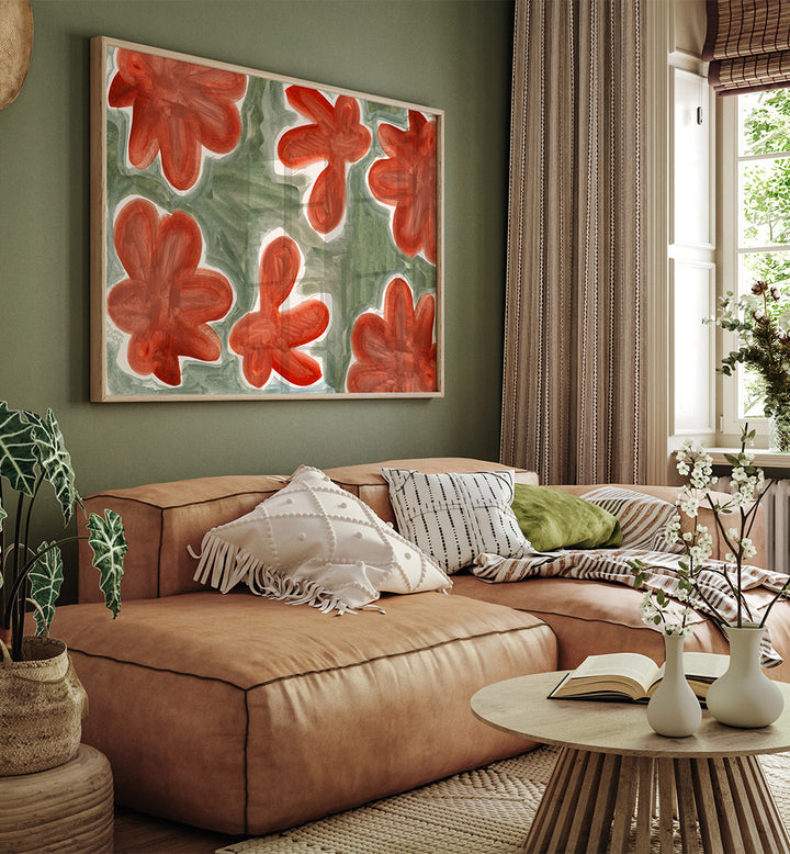 BIG FLOWER , FLORAL FLOWER PAINTINGS