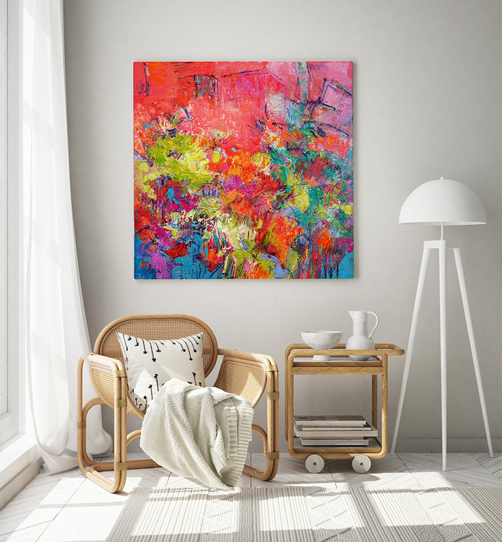 HAPPINESS SPROUTING , ABSTRACT PAINTINGS