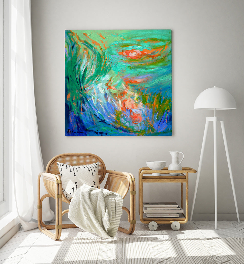 KOI SERENITY, ABSTRACT PAINTINGS