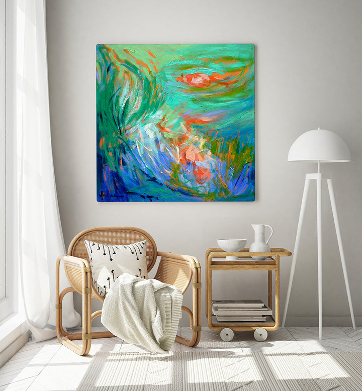 KOI SERENITY, ABSTRACT PAINTINGS