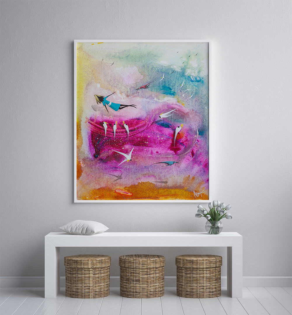 BORN TO FLY ,ABSTRACT PAINTINGS