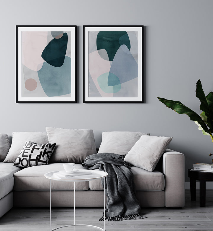 ETHEREAL TIDE SET , SET OF 2 PAINTINGS