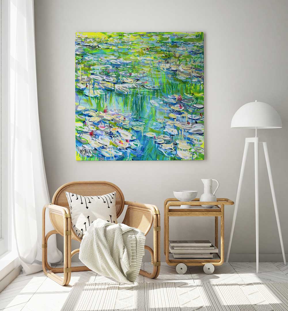 LIQUID SERENITY , FLORAL FLOWER PAINTINGS