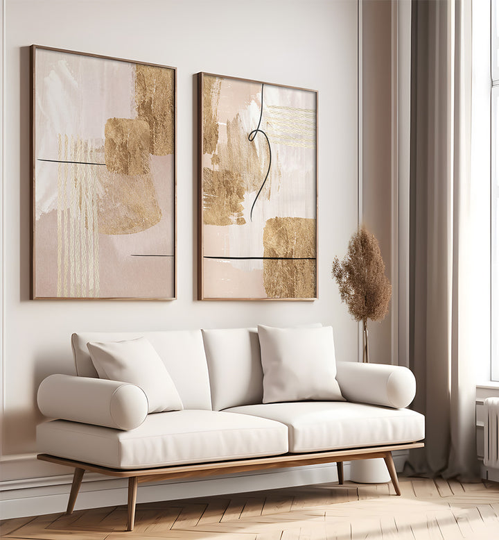 AURELIAN ECHOES SET , SET OF 2 PAINTINGS