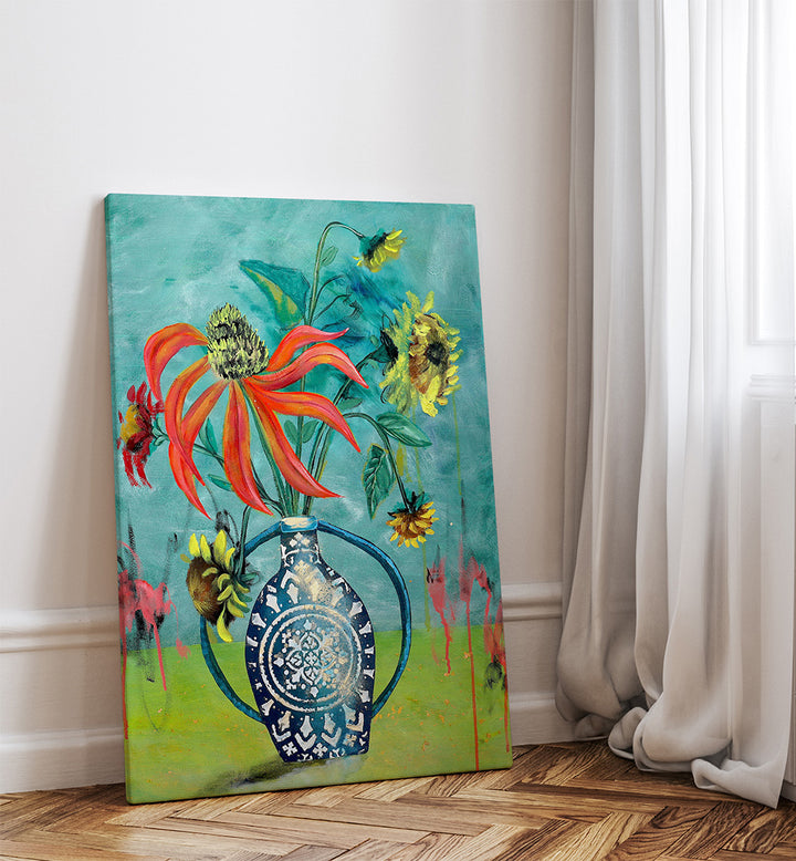 ARTWORK III , FLORAL FLOWER PAINTINGS