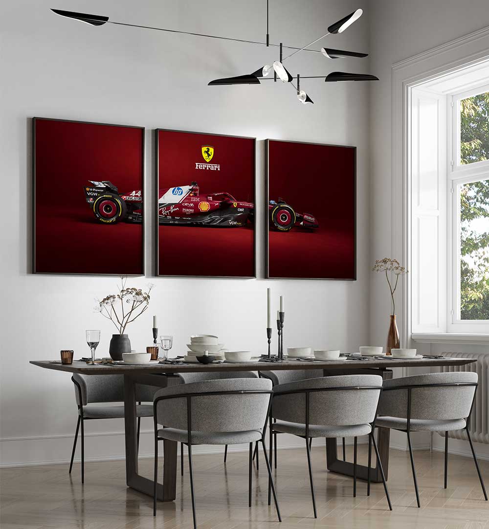 ICON OF SPEED , SET OF 3 PAINTINGS