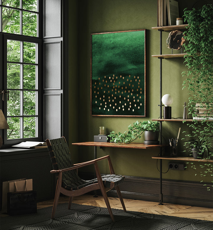 STORM IN EMERALD , ABSTRACT PAINTINGS