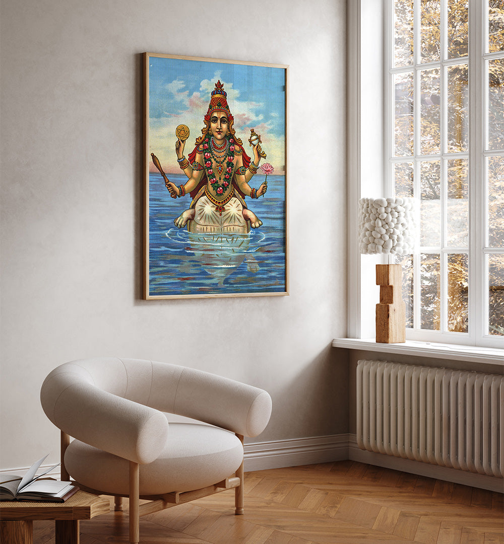 KURMA AVATAR , INDIAN ART PAINTINGS