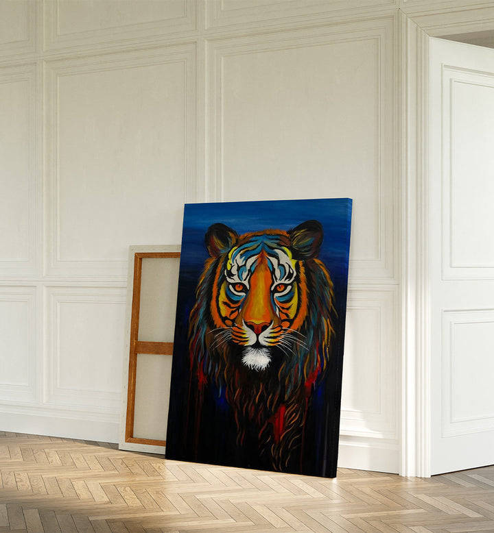 ABSTRACT TIGER  , HANDMADE ARTWORKS