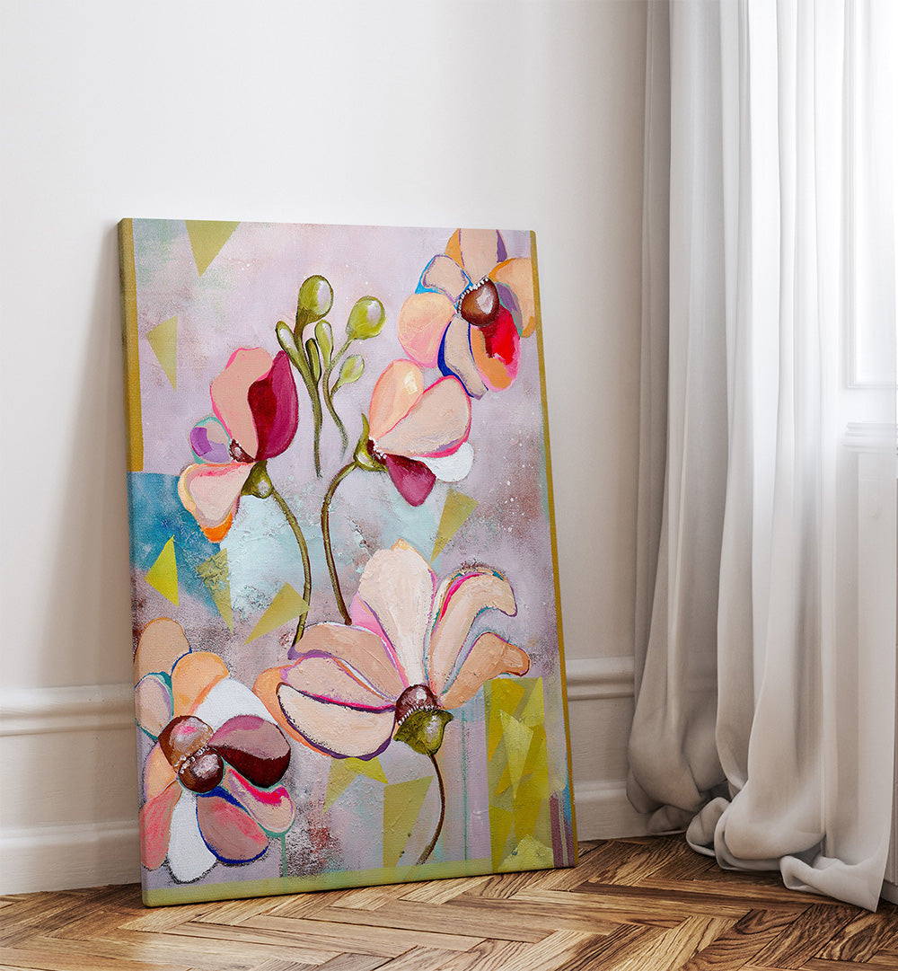 EDEN , FLORAL FLOWER PAINTINGS