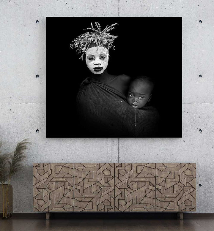 MOTHER WITH HER SON , PHOTOGRAPHY PRINTS