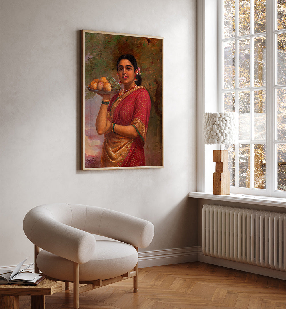 THE MAHARASHTRIAN LADY , INDIAN ART PAINTINGS