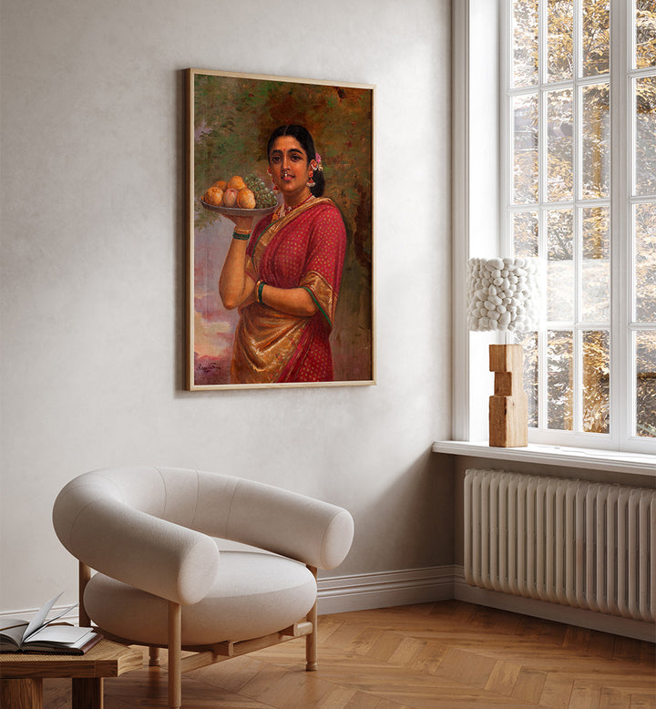 THE MAHARASHTRIAN LADY , INDIAN ART PAINTINGS