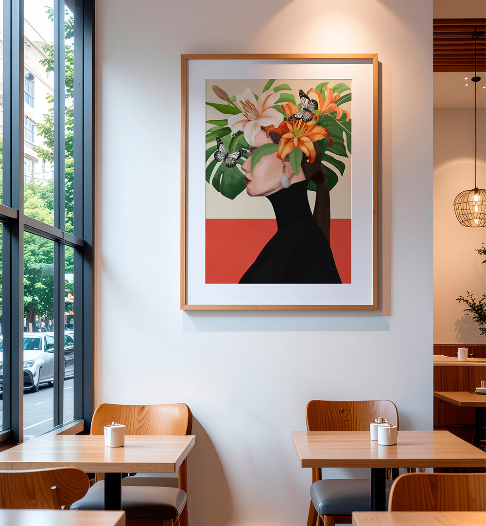 FLORAL SERENITY, SURREAL ART PRINTS