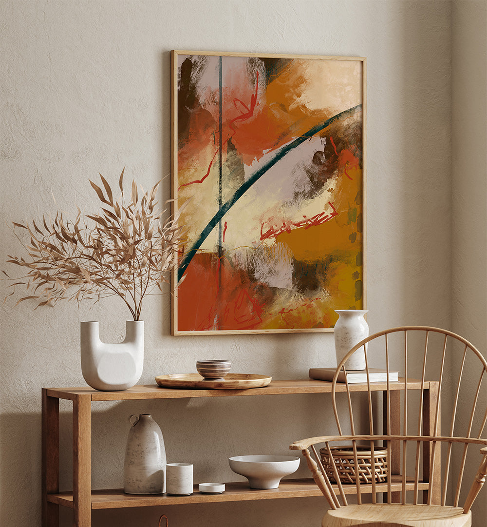 AUTUMN BRUSHSTROKES , ABSTRACT PAINTINGS