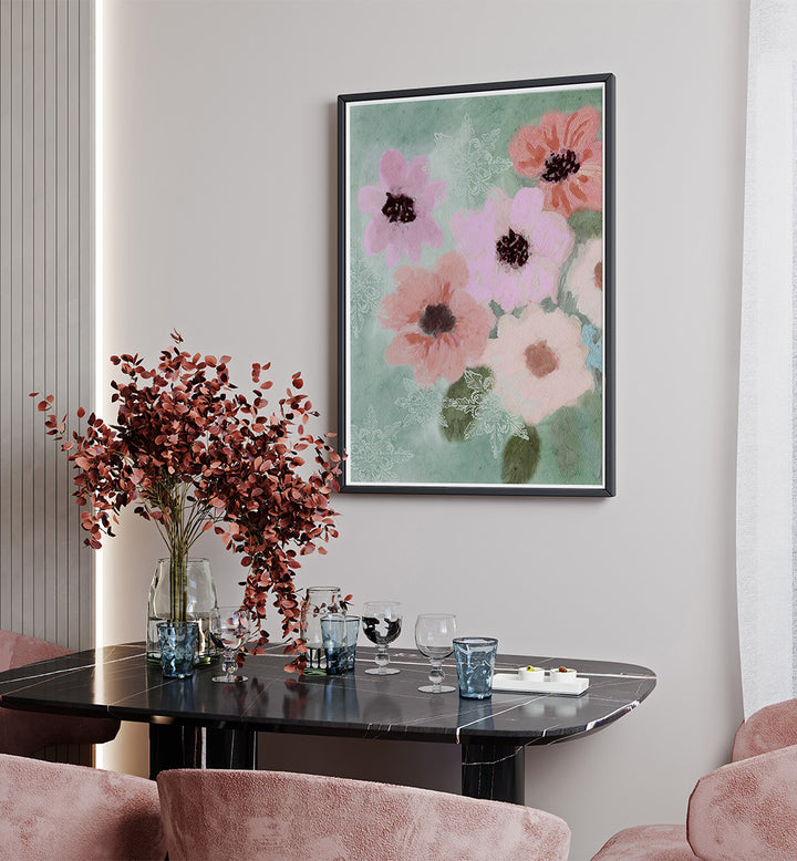 WINTER BLOSSOMS , FLORAL FLOWER PAINTINGS